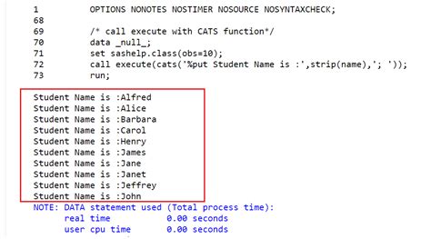 Résultat d’images pour Call Define Syntax in SAS