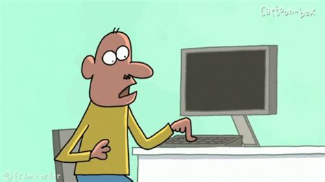 Afbeeldingsresultaten voor Computer Not Working Cartoon