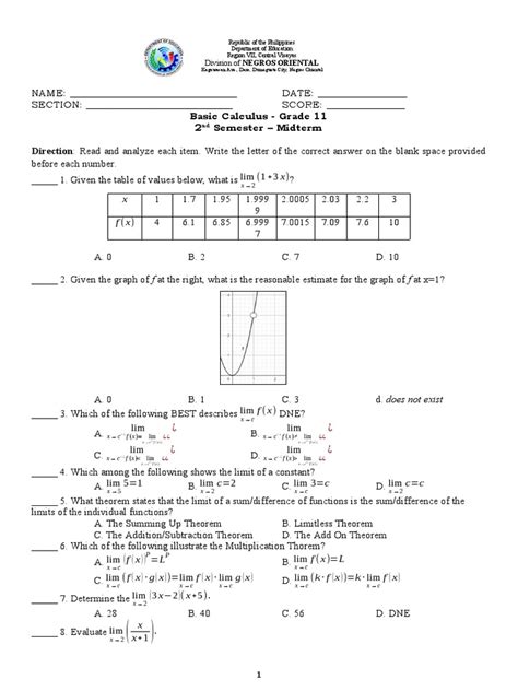 Image result for Basic Calculus Reviewer 3rd Quarter