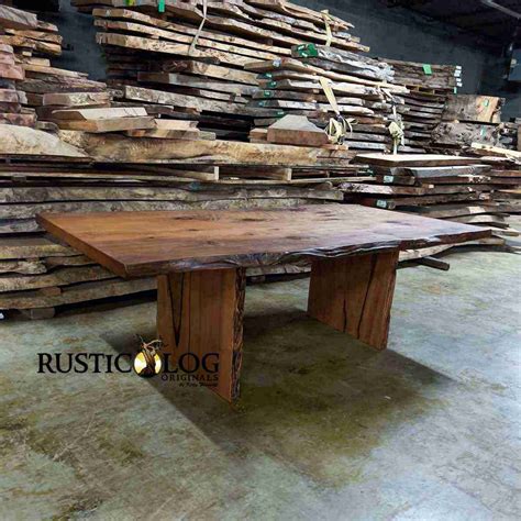 Image result for Rustic Live Edge Dining Table