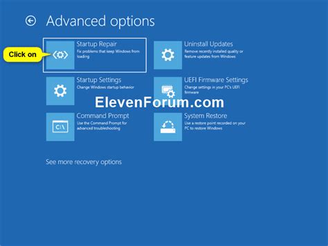 Startup Repair Windows 11 に対する画像結果