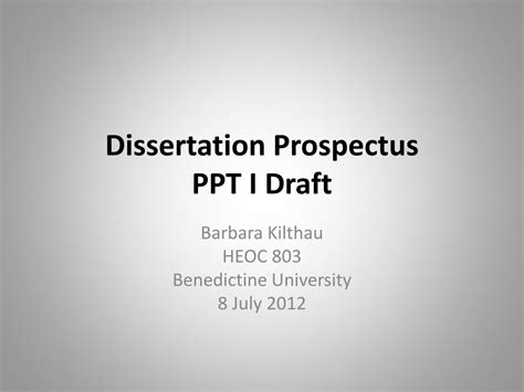 Dissertation Prospectus Examples에 대한 이미지 결과