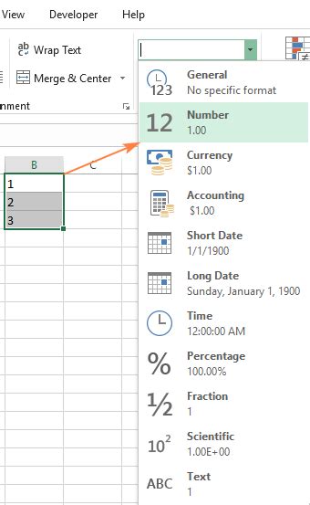 General Number Format Excel に対する画像結果