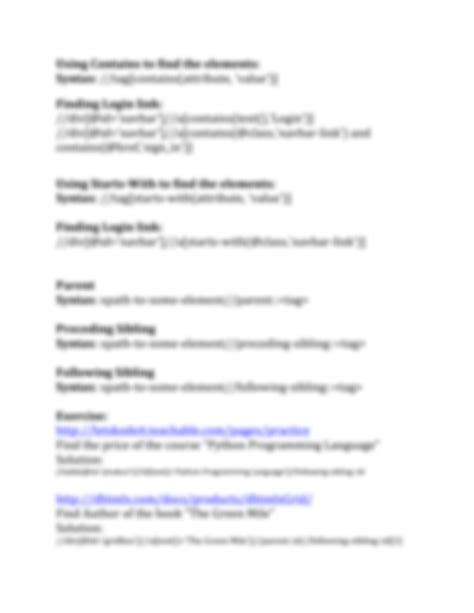 Image result for XPath Cheat Note