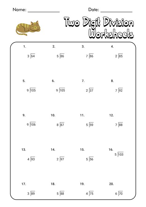Toradh íomhá ar 2-Digit by 2 Digit Division On Graph Paper