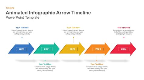 Image result for Arrow Timeline Template Word