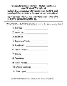 Image result for Input or Output Worksheet