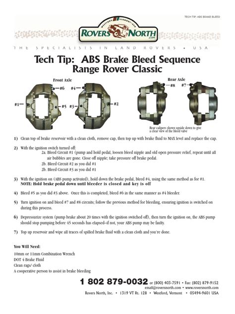 Abs Brake Bleed | PDF