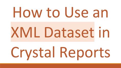 Image result for XML SQL Crystal Report
