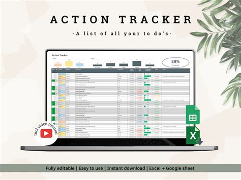 Image result for Action Task List. Excel