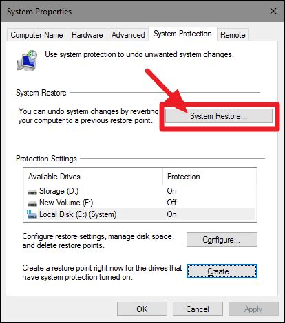 Image result for Windows Restore Setting Device List