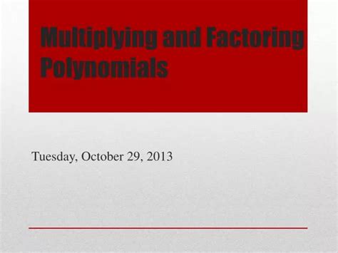 Toradh íomhá ar Multiplying and Factoring Polynomials