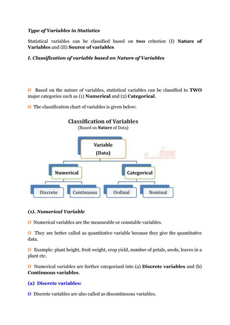 Image result for Types of Variables in Statistics