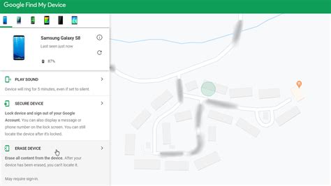 Toradh íomhá ar Find My Device Tracking