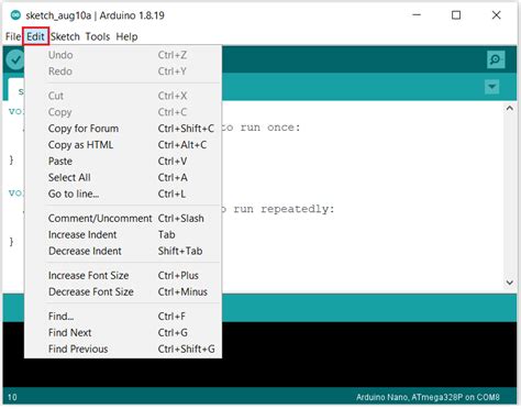Tampilan Arduino IDE に対する画像結果