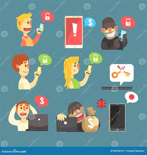 Image result for Stealing Others Information Using Biometric Data Cartoon Image