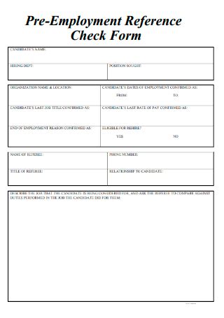 Image result for Reference Check Form Filled Sample