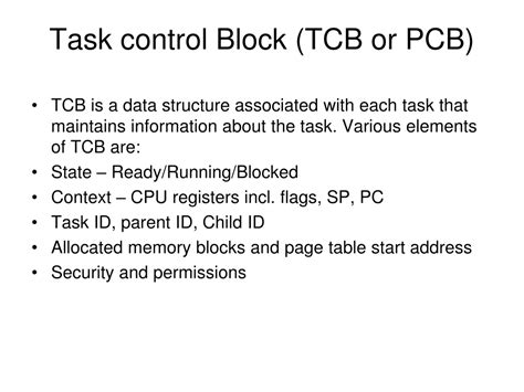 Task Control Block Rtos-க்கான படிம முடிவு