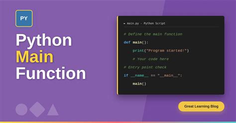Toradh íomhá ar Defining Main Function in Python
