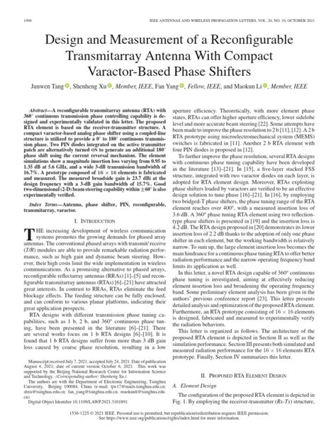 Toradh íomhá ar Varactor Based Phase Shifter