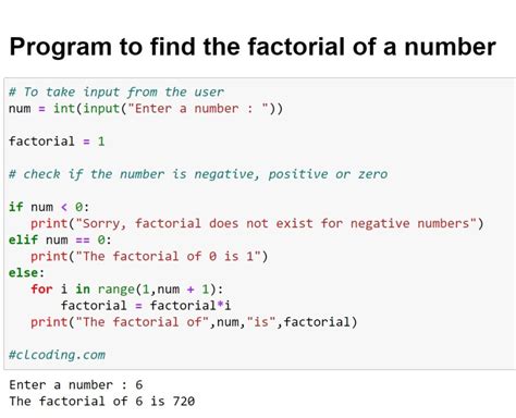 Afbeeldingsresultaten voor Symbol for Factorial in Python