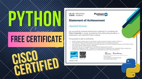 Image result for Cisco Python Certificate