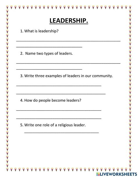 Leadership Worksheets-साठीचा प्रतिमा निकाल