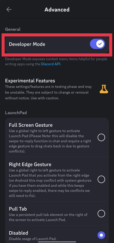 Image result for Discord Enable Developer Mode