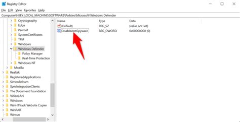 Toradh íomhá ar Windows Defender Not On
