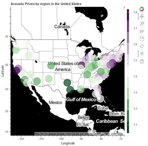 Bokeh Python Map に対する画像結果