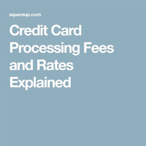 Image result for Credit Card Fees Explained