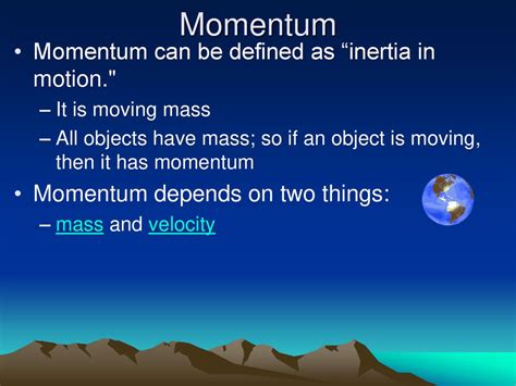 Image result for Momentum Definition