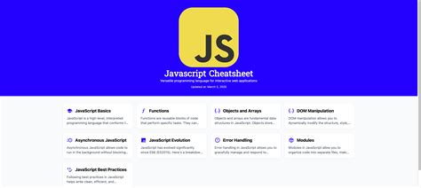 Toradh íomhá ar JavaScript Reference PDF