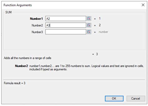 Function Argument Dialog Box in Excel に対する画像結果
