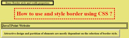 Afbeeldingsresultaten voor HTML Style Border