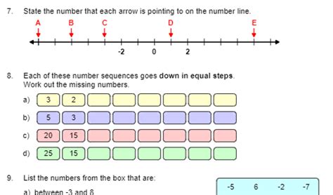 Image result for Ordering Negative Numbers Worksheet