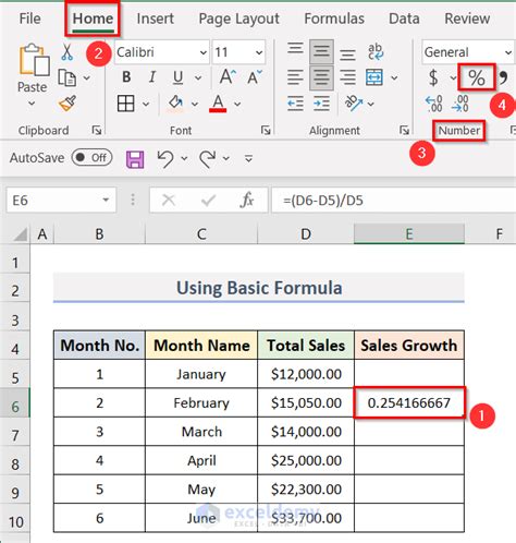 Image result for Percentage Growth Formula Excel