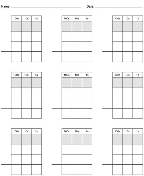 Afbeeldingsresultaten voor Addition Algorithm Template