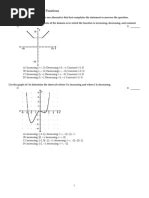 Image result for Increasing/Decreasing Function Worksheets