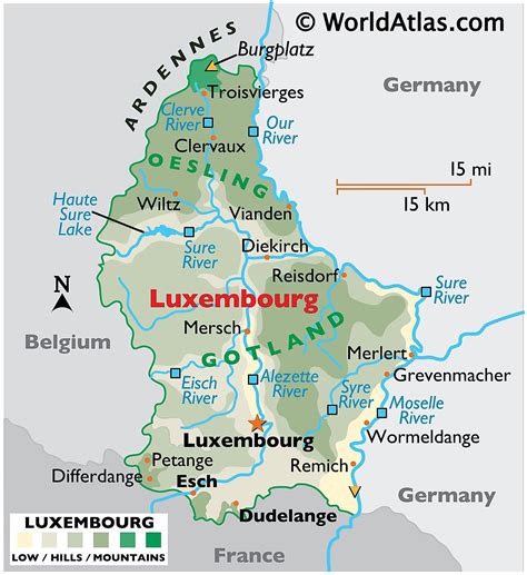 Image result for Luxembourg On Map