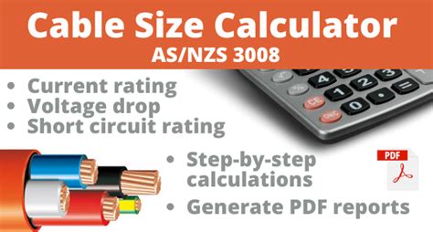 Image result for Cable Size Calculation Software