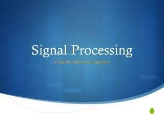 Image result for Audio Signal Processing PPT