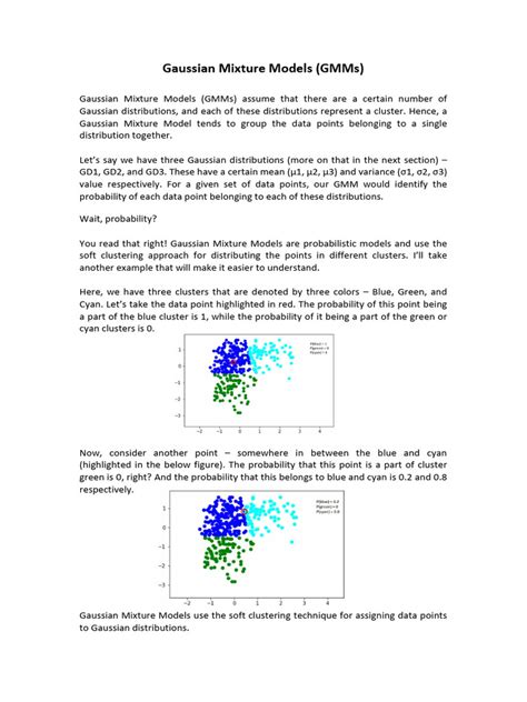 Image result for Gaussian Mixture Model Simple Diagram