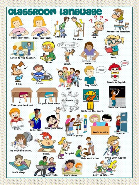 Image result for Classroom Language Posters PDF