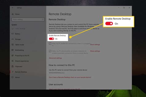Image result for Remote Desktop Enable Remote Access