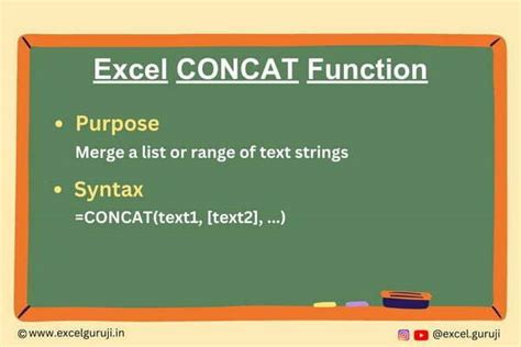 Toradh íomhá ar Excel Concat Function Example
