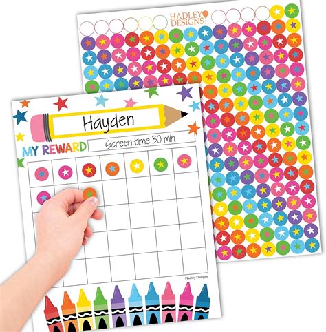 Toradh íomhá ar Reward Chart for Classroom