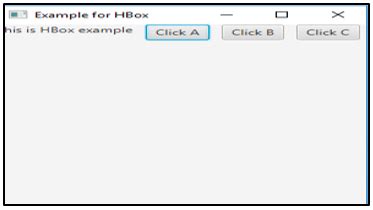 Image result for Hbox JavaFX