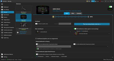Simhub Instrument Cluster に対する画像結果