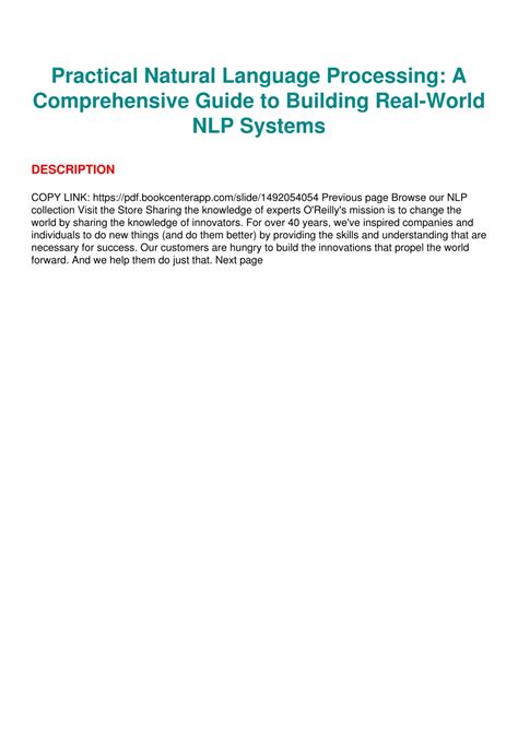 Practical Natural Language Processing PDF ପାଇଁ ପ୍ରତିଛବି ଫଳାଫଳ